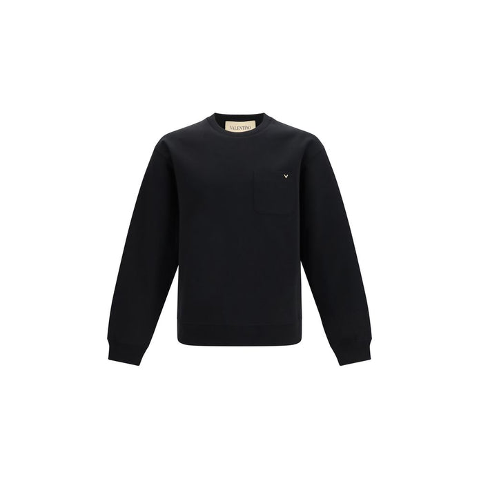 Valentino Garavani Black Cotton Sweatshirt