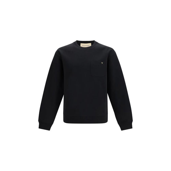 Valentino Garavani Black Cotton Sweatshirt