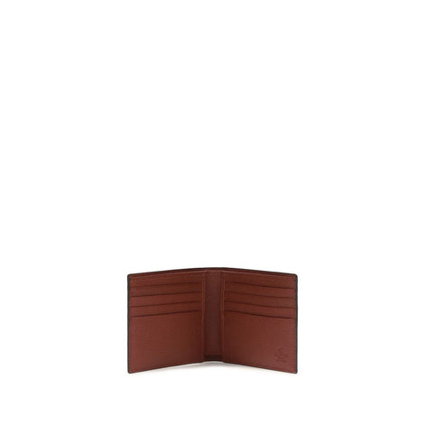 Valentino Garavani Bordeaux Calf Leather Bos Taurus Wallet