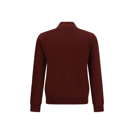 Valentino Garavani Bordeaux Wool Oves Aries Polo Shirt