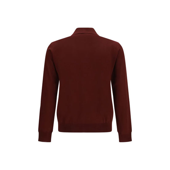 Valentino Garavani Bordeaux Wool Oves Aries Polo Shirt