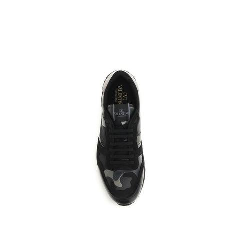Valentino Garavani Black Polyamide Athletic Sneakers