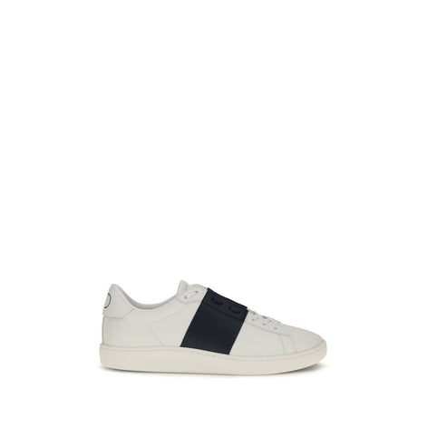 Valentino Garavani Open Blue Leather Low Top Sneakers
