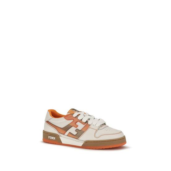 Fendi Match Multicolor Leather Athletic Sneakers