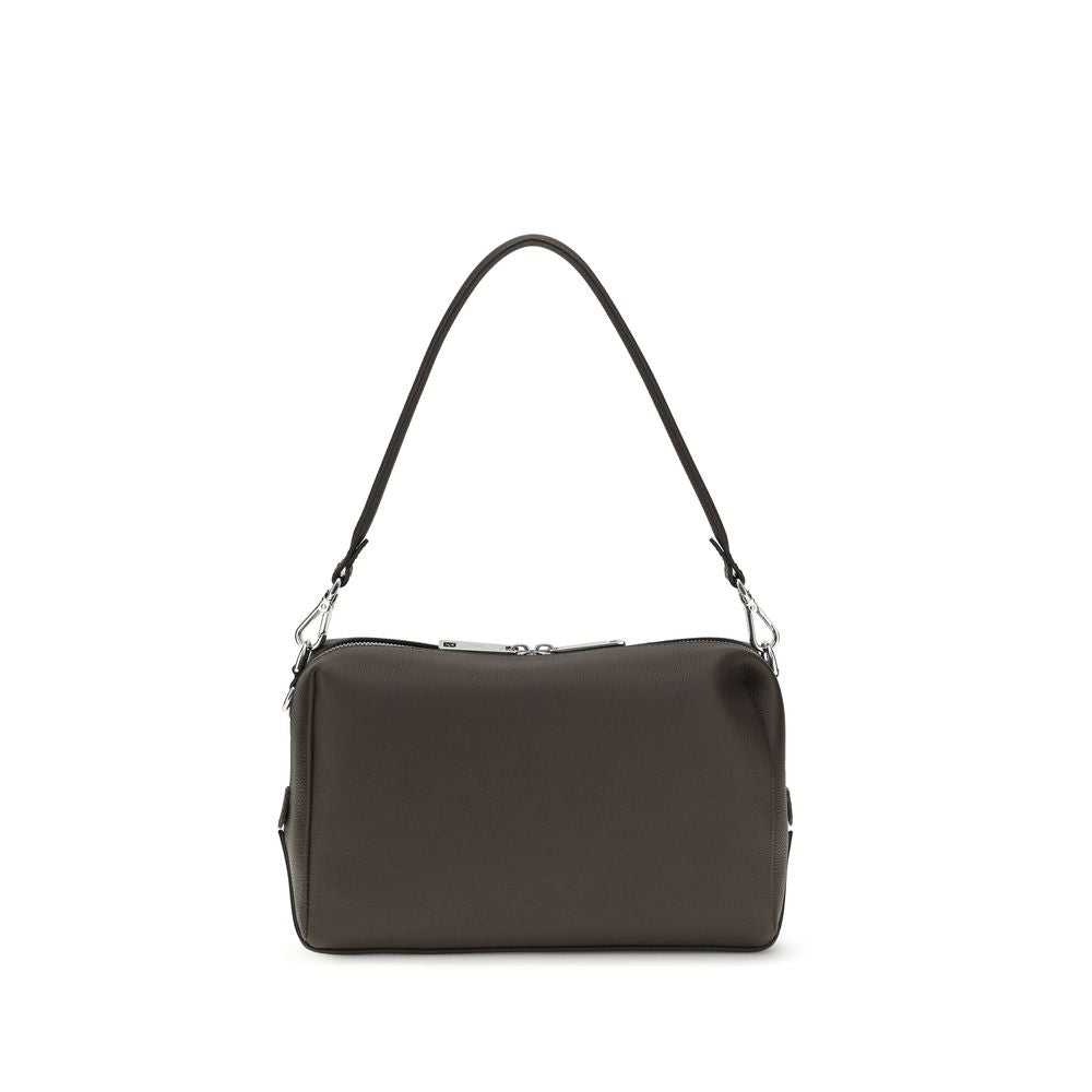 Fendi Lui Brown Leather Shoulder Bag