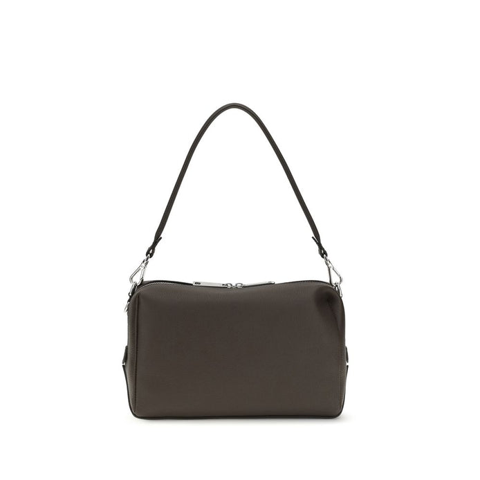 Fendi Lui Brown Leather Shoulder Bag
