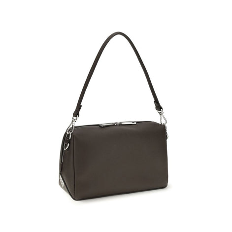 Fendi Lui Brown Leather Shoulder Bag