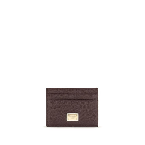 Dolce & Gabbana Brown Calf Leather Bos Taurus Wallet