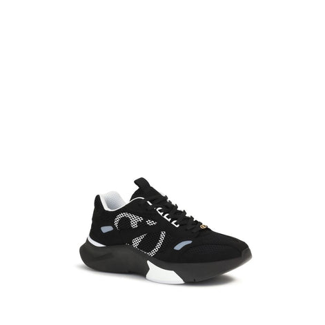 Valentino Garavani Demivee Black Fabric Athletic Sneakers
