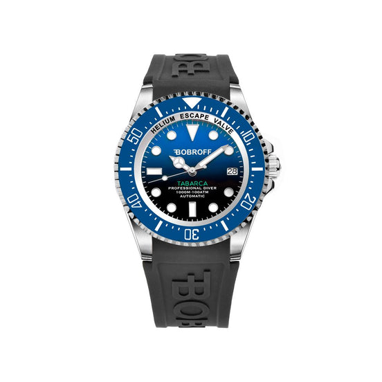Bobroff Black Rubber Sport Watch