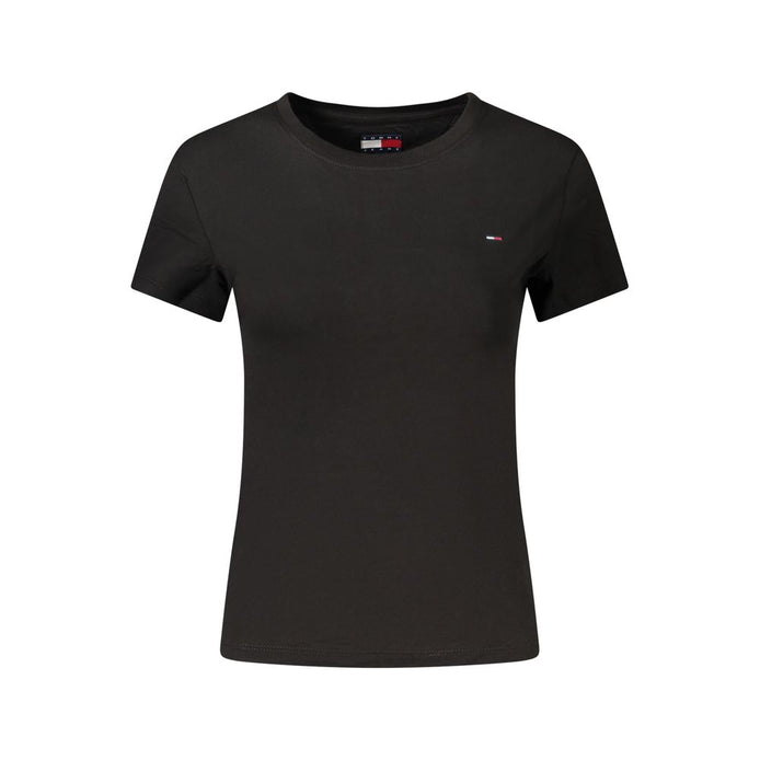 Tommy Hilfiger Black Cotton Women's T-Shirt
