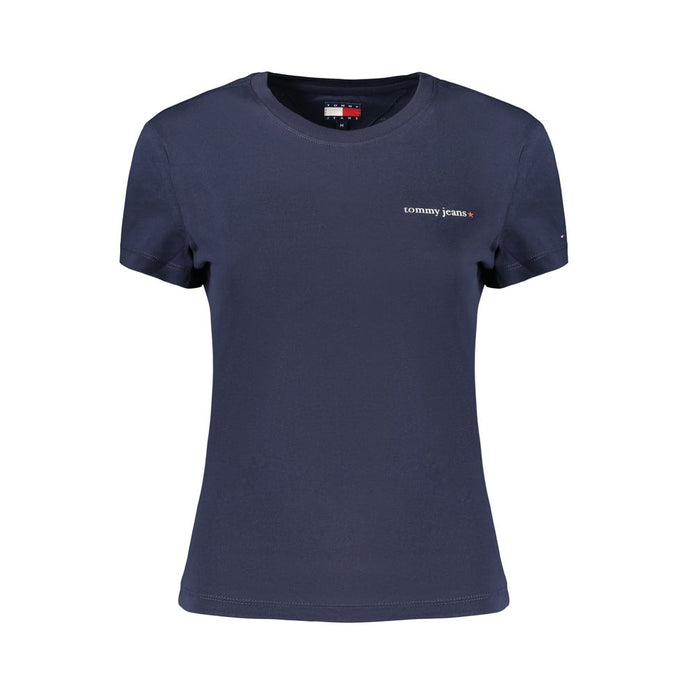 Tommy Hilfiger Blue Cotton Women T-Shirt
