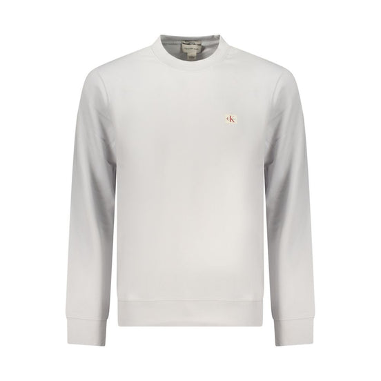 Calvin Klein Gray Cotton Men Sweatshirt