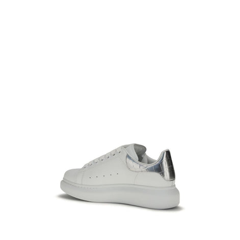 Alexander McQueen White Leather Platform Sneakers