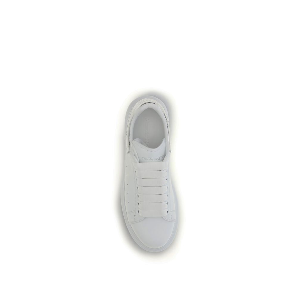 Alexander McQueen White Leather Platform Sneakers