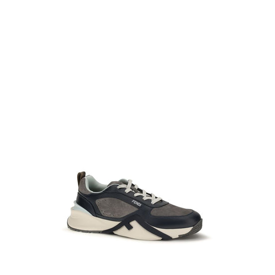 Fendi Flow Multicolor Leather Athletic Sneakers