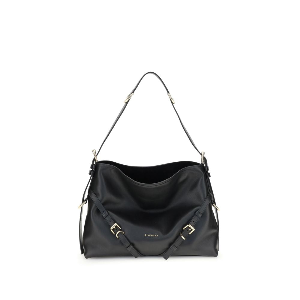 Givenchy Voyou medium Bomber Black Leather Handbag