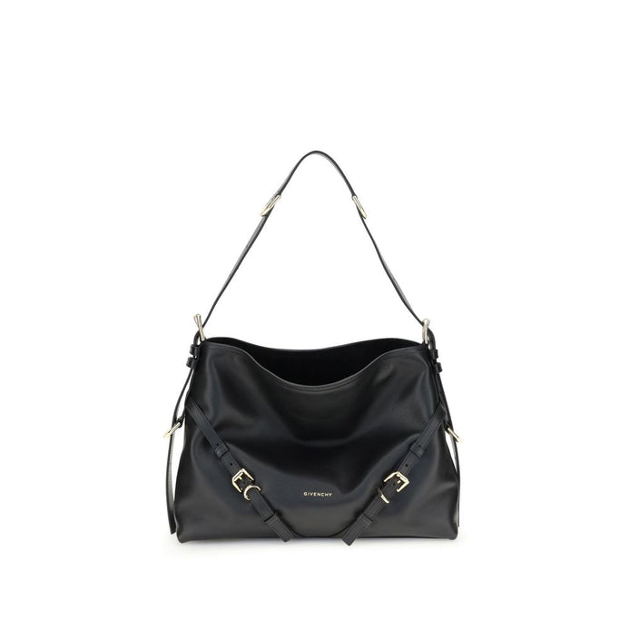 Givenchy Voyou medium Bomber Black Leather Handbag