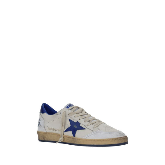 Golden Goose White Goatskin Low Top Sneakers