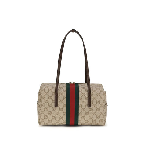 Gucci Beige Cotton Shoulder Bag