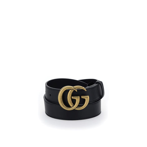 Gucci Black Leather Regular Belt