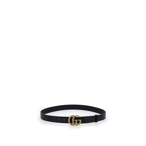 Gucci Black Leather Regular Belt