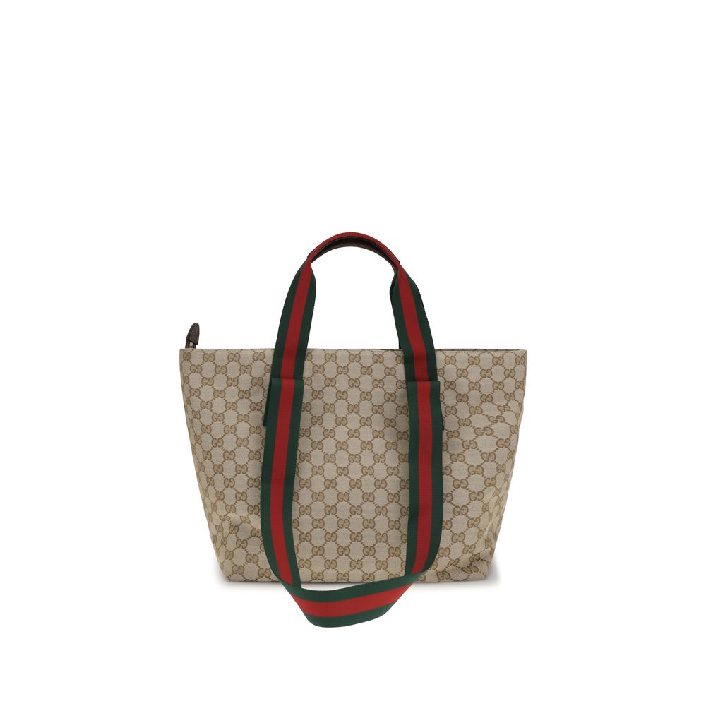 Gucci small Tote Beige Polyester Shoulder Bag