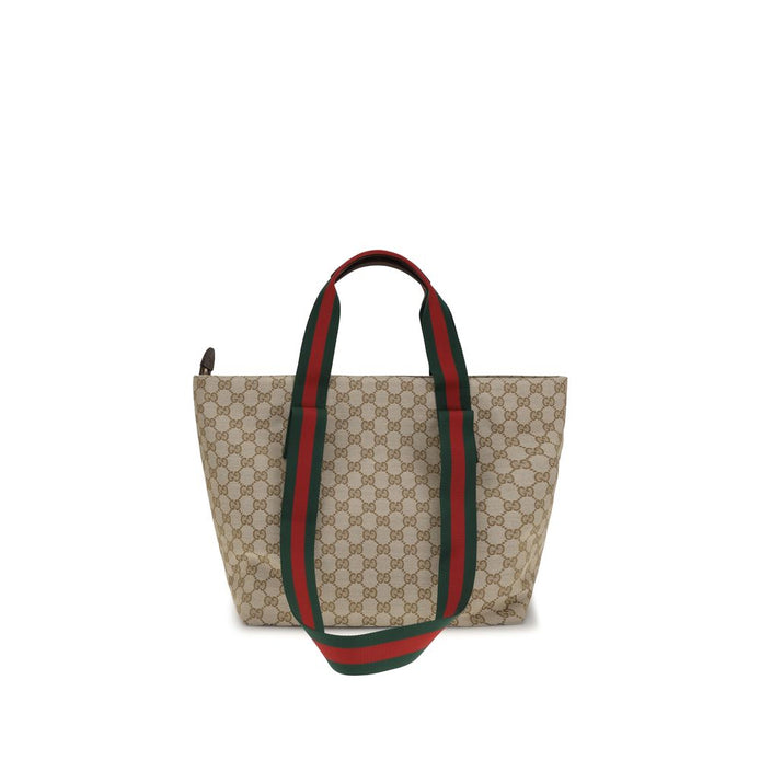 Gucci small Tote Beige Polyester Shoulder Bag