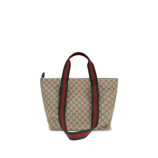 Gucci small Shopper Beige Polyester Shoulder Bag