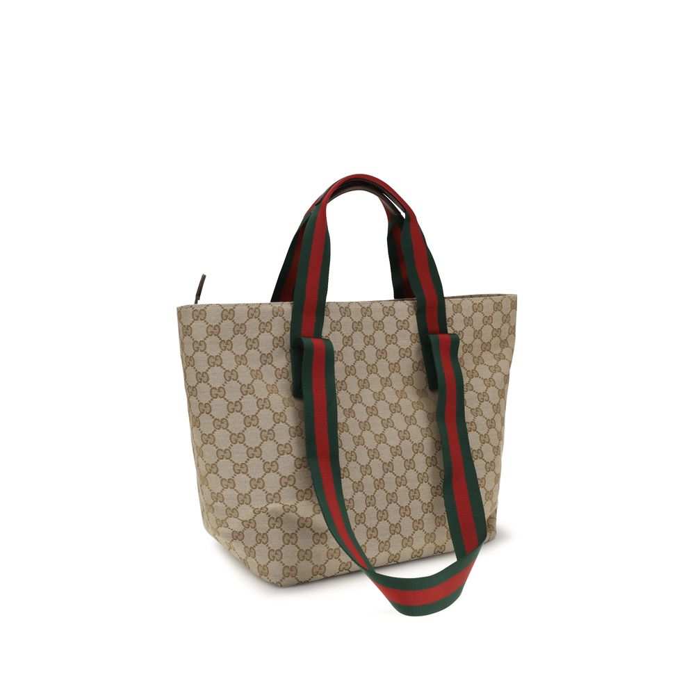 Gucci small Tote Beige Polyester Shoulder Bag