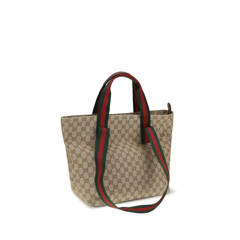 Gucci small Tote Beige Polyester Shoulder Bag