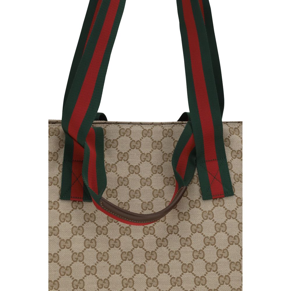 Gucci small Tote Beige Polyester Shoulder Bag