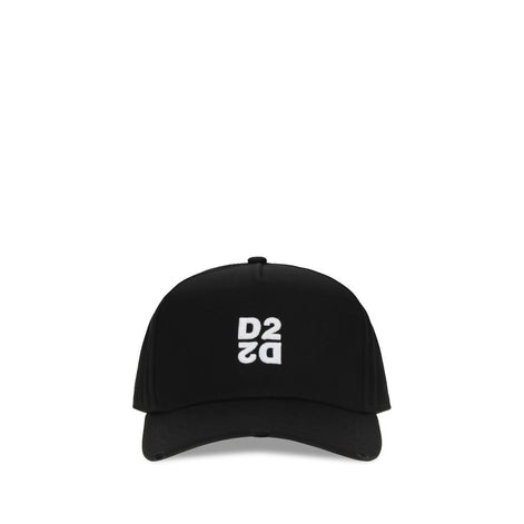 Dsquared² Black Cotton Cap (Baseball Hat)