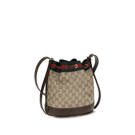 Gucci small Venice Bucket Beige Cotton Handbag