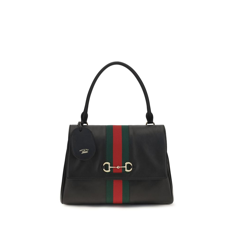 Gucci Paparazzo medium Black Leather Handbag