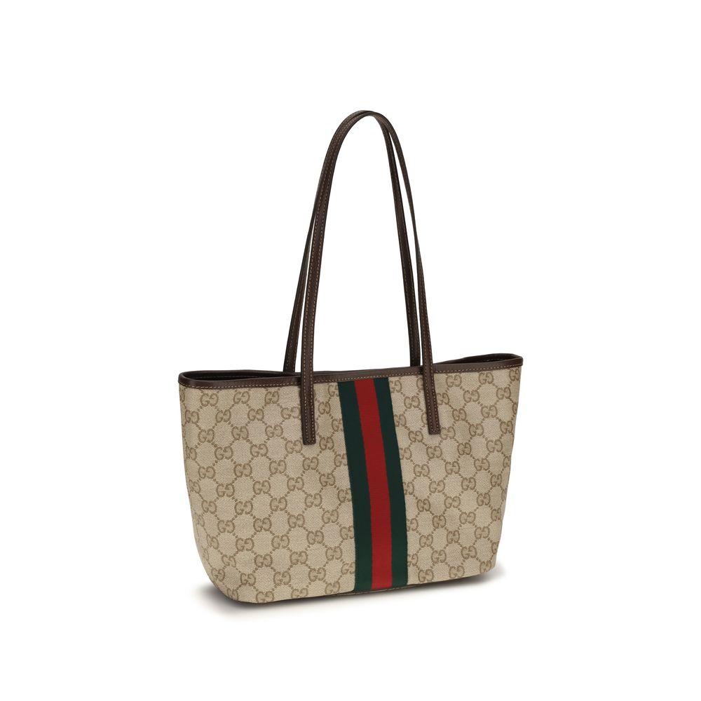 Gucci Beige Cotton Shoulder Bag