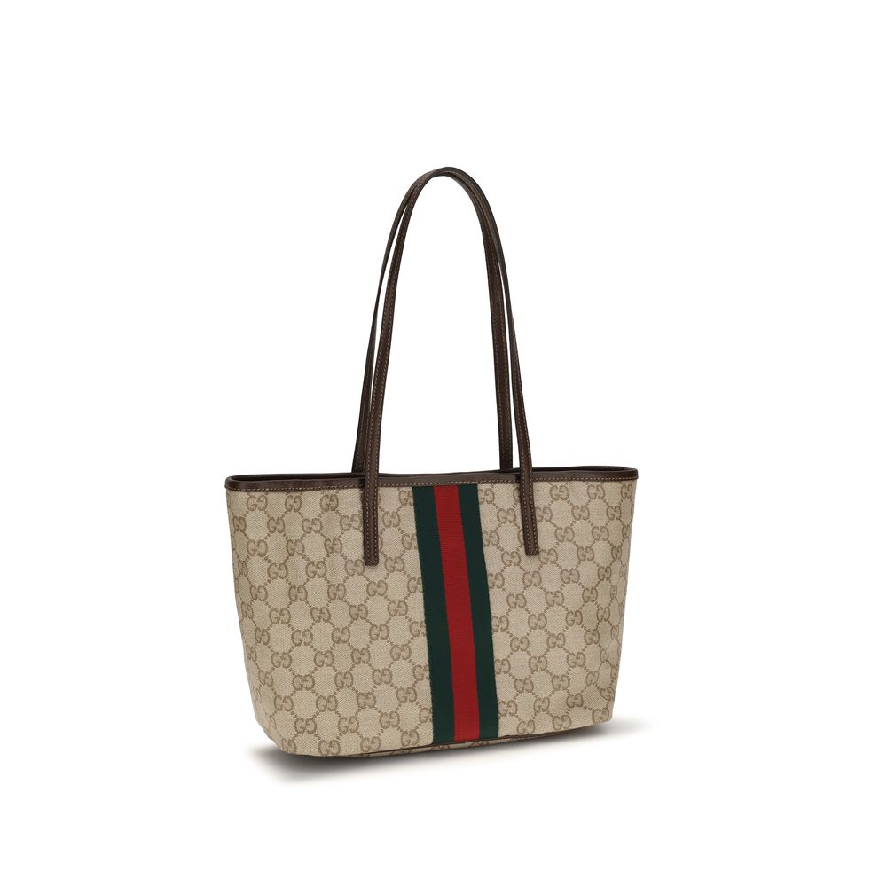 Gucci Beige Cotton Shoulder Bag