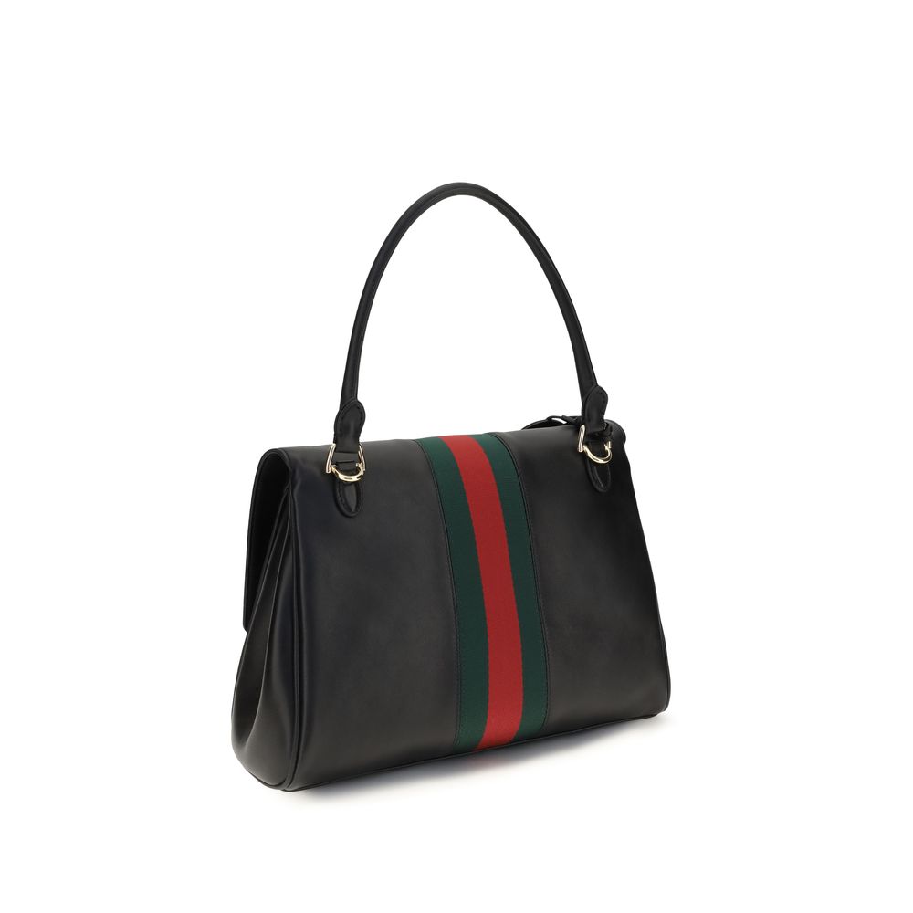 Gucci Paparazzo medium Black Leather Handbag