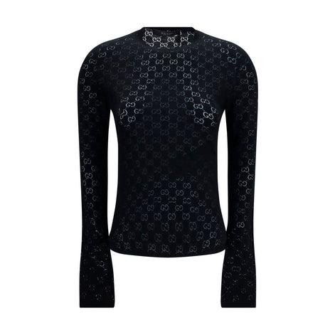 Gucci Black Cotton Long Sleeve T-Shirt