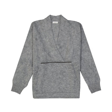 Brunello Cucinelli Gray Wool Sweatshirt