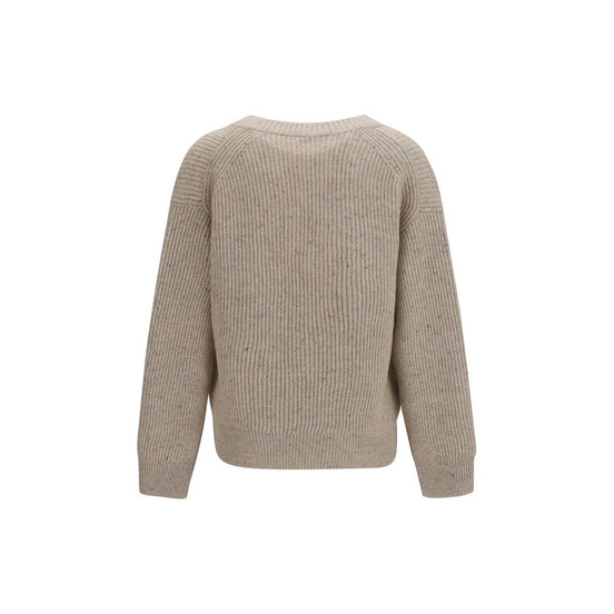 Brunello Cucinelli Beige Cashmere Sweatshirt