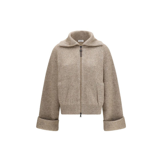 Brunello Cucinelli Beige Cashmere Sweatshirt