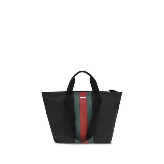 Gucci medium-sized Positano Shopper Black Cotton Shoulder Bag