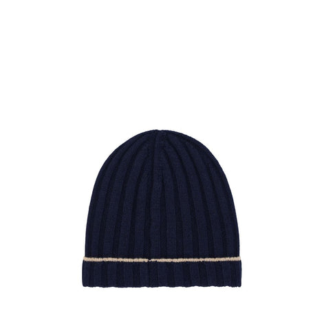Brunello Cucinelli Blue Cashmere Beanie