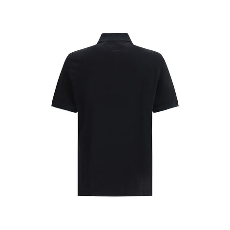 Brunello Cucinelli Black Cotton Polo Shirt