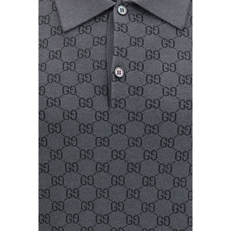 Gucci Gray Wool Oves Aries Polo Shirt