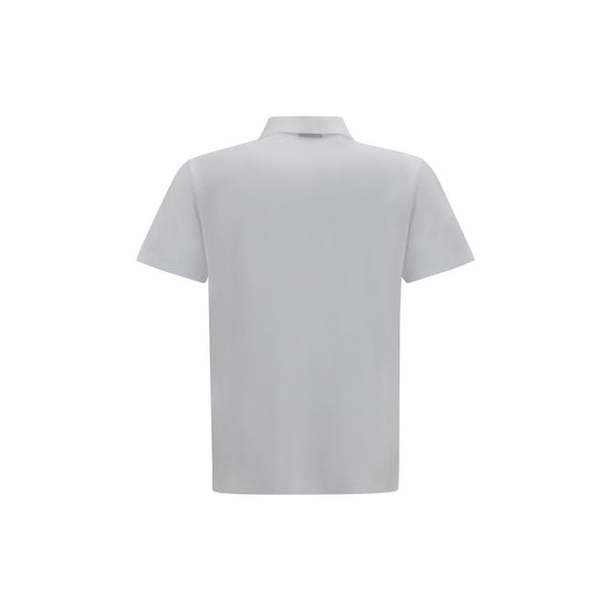 Gucci White Cotton Polo Shirt