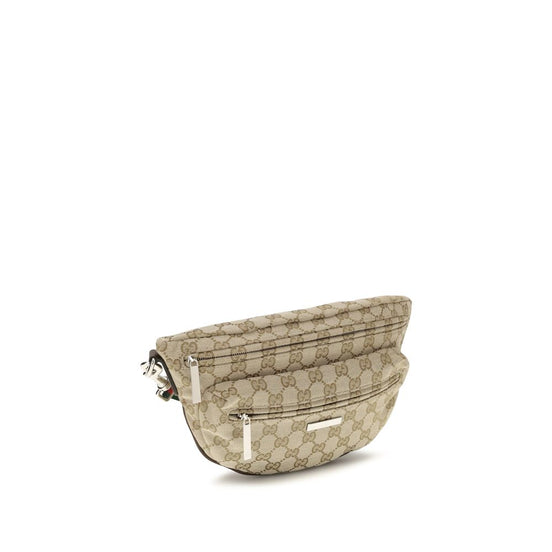 Gucci small Tag Beige Polyester Shoulder Bag