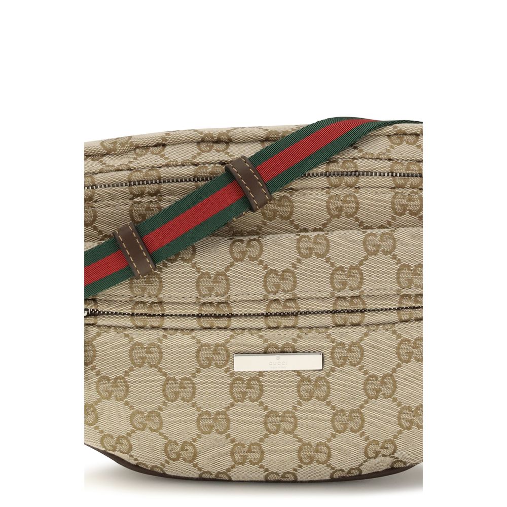 Gucci small Tag Beige Polyester Shoulder Bag