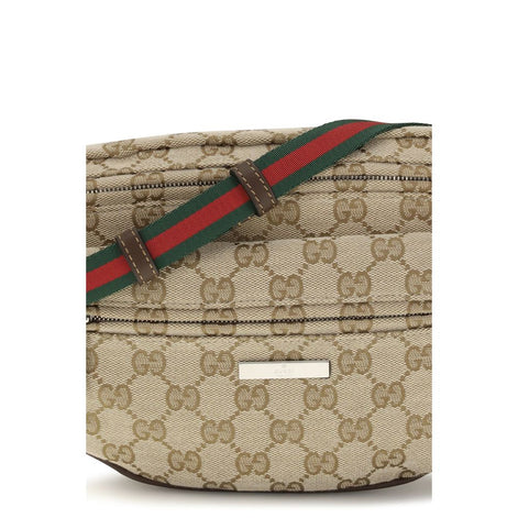 Gucci small Tag Beige Polyester Shoulder Bag
